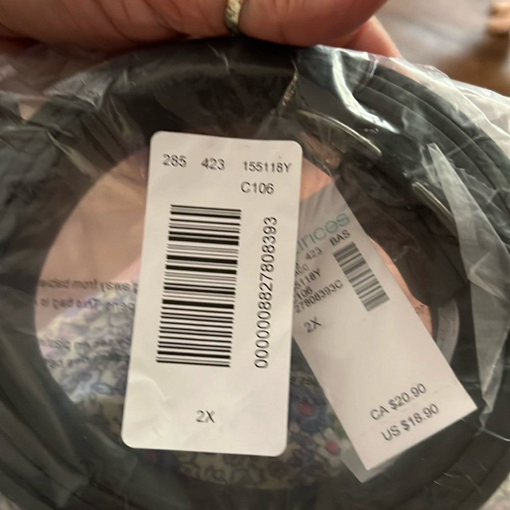 Maurice’s Black Belt New with Tags